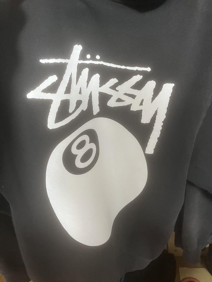 Stussy 黒 ビリヤードパーカー
