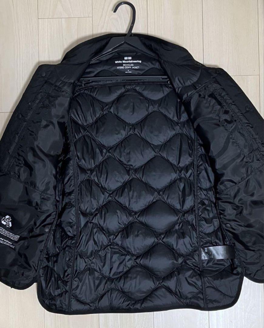 未使用ユニクロ リサイクルハイブリットダウンジャケット S/BLK/459677
