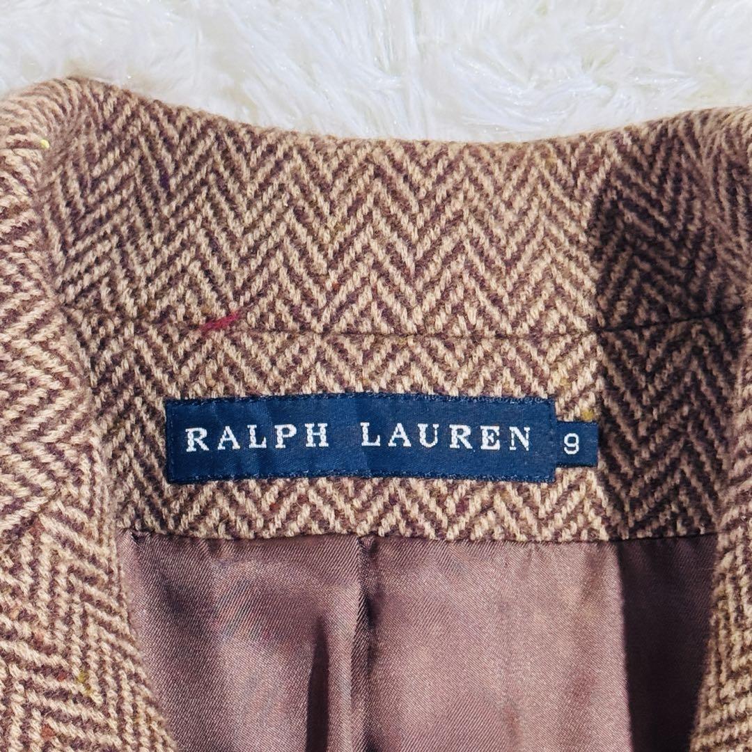 美品✨ラルフローレン ヘリンボーンツイードジャケット サイド 美品✨ラルフローレン ヘリンボーンツイードジャケット サイド