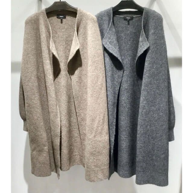 Theory ニットコート ベージュS theory