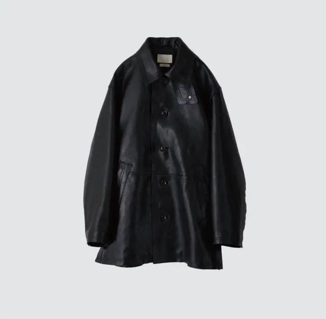 ジャケット・アウター YOKE Cut-Off Leather Car Coat