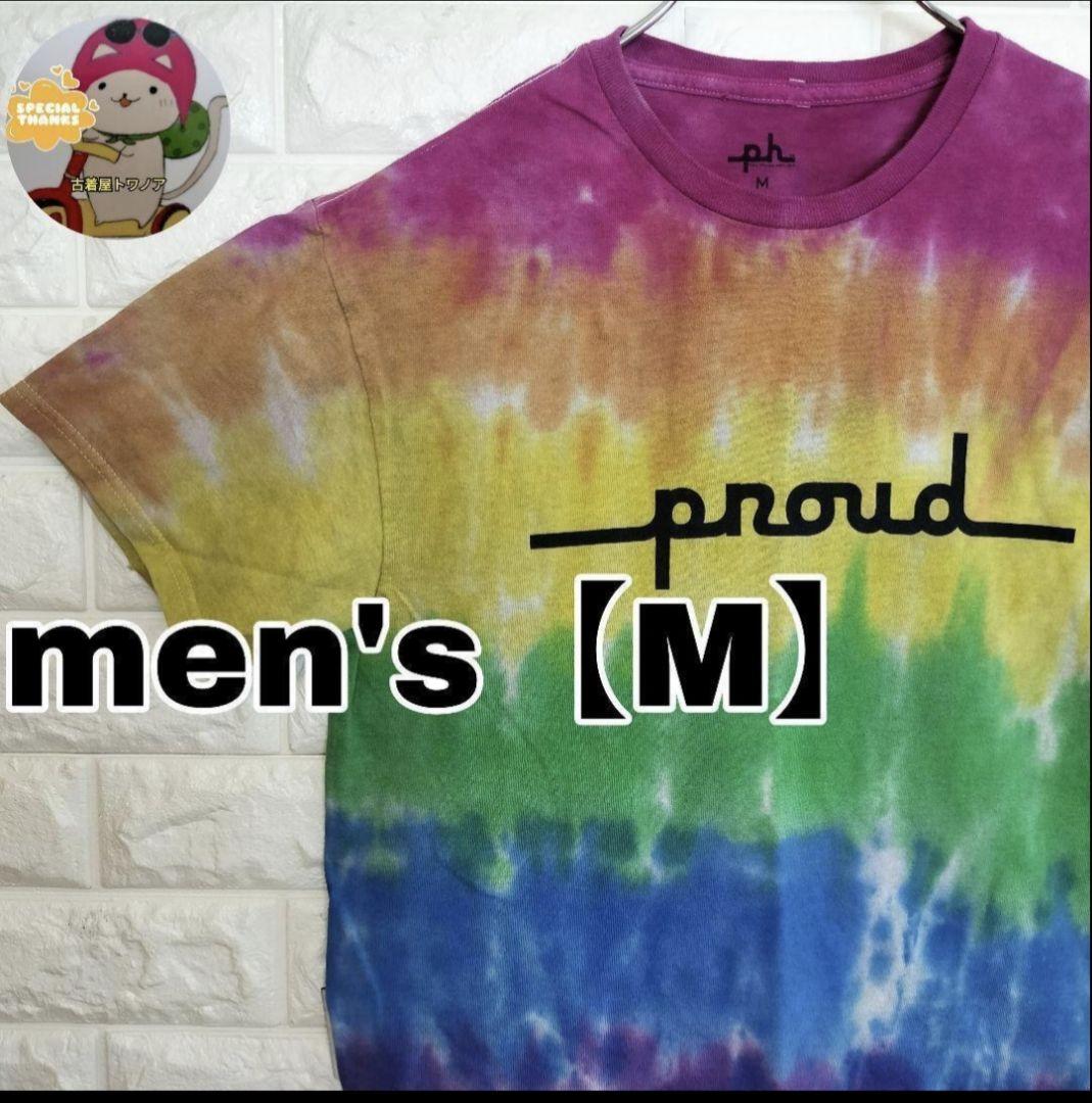 C166【Ph】半袖Tシャツ タイダイ【メンズM】