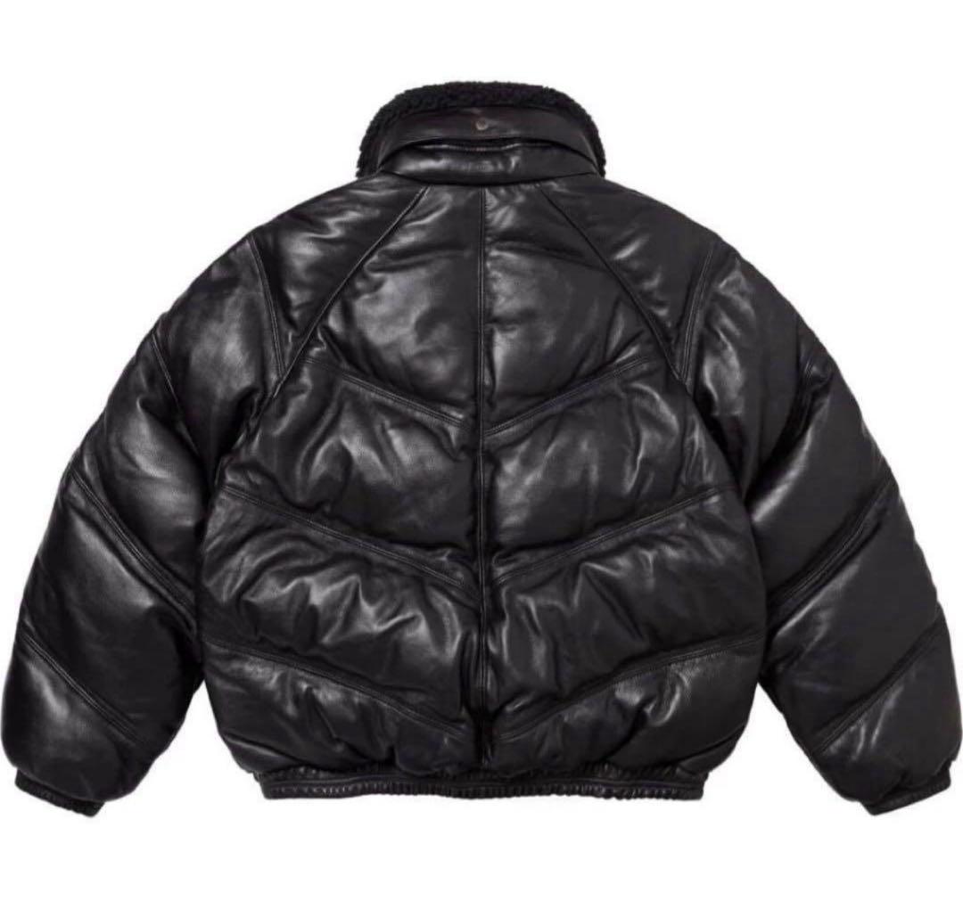 Supreme Schott Chevron Leather Jacket S