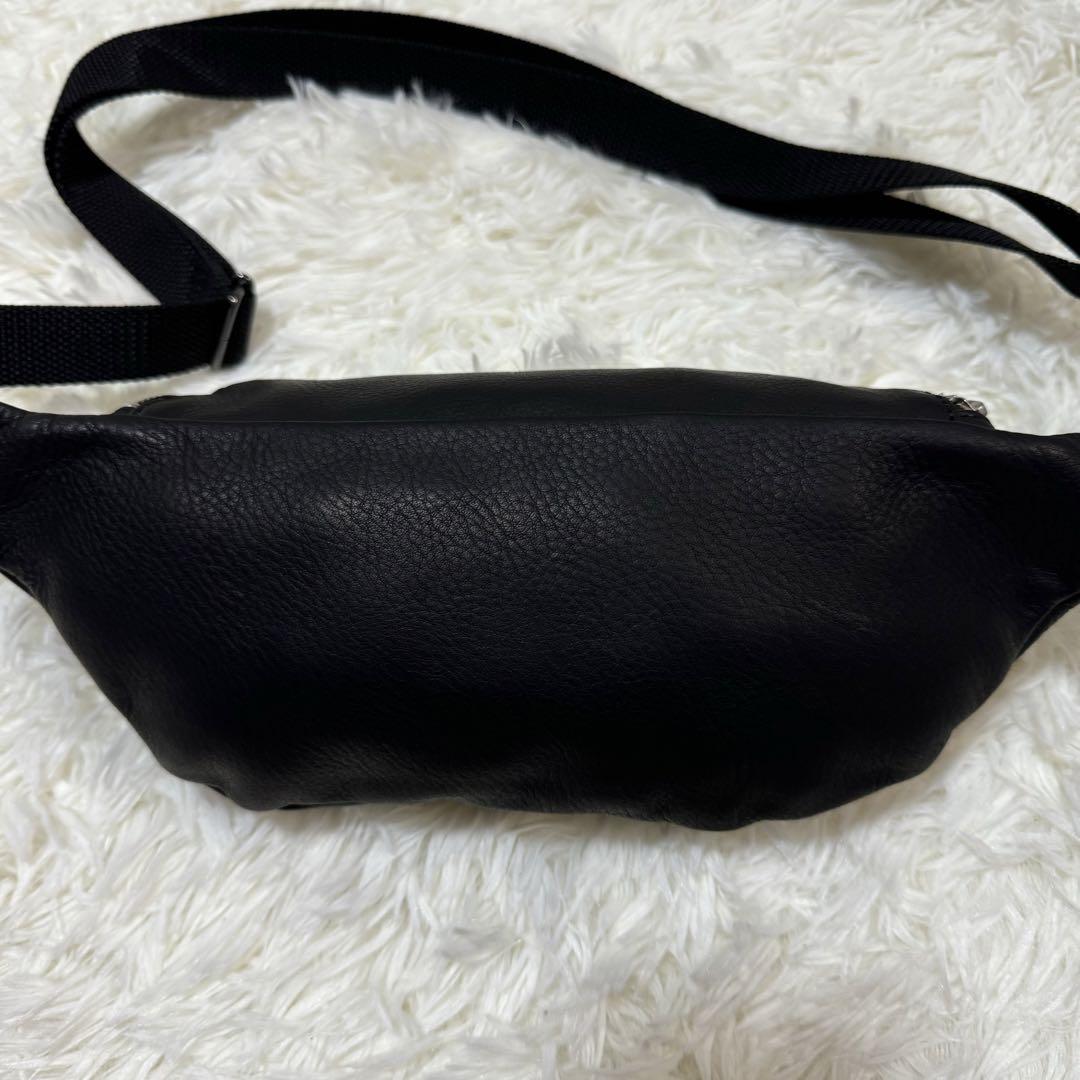 【美品】　MR.OLIVE  ボディバッグ　レザー　ブラック　ミスターオリーブ