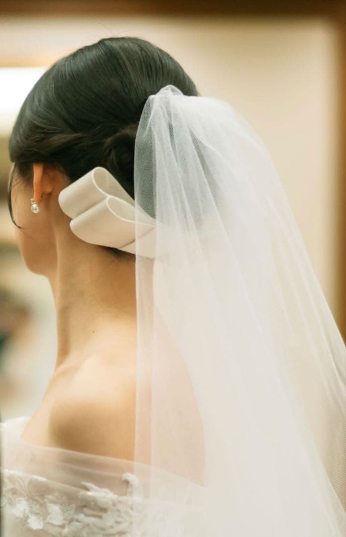 シルク100% オーダーメイドのリボンボンネ