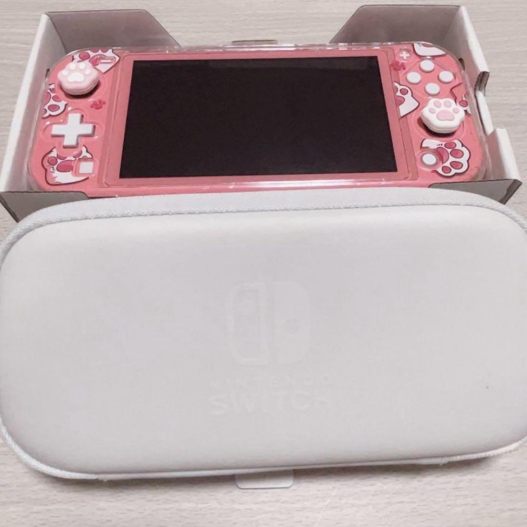 ケース付き！Switch Lite コーラルピンク