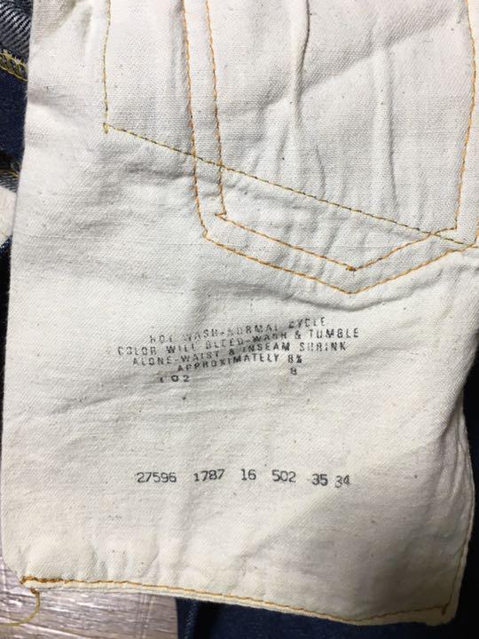 通販格安 リーバイス デニム 502 ビッグe 66 タロンジップ 濃紺 levis R7KGD-m12438680015 安い最新作