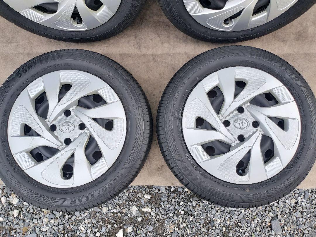 トヨタスチールホイール 15×5.5J 4H/100 185/60R15 バリ溝