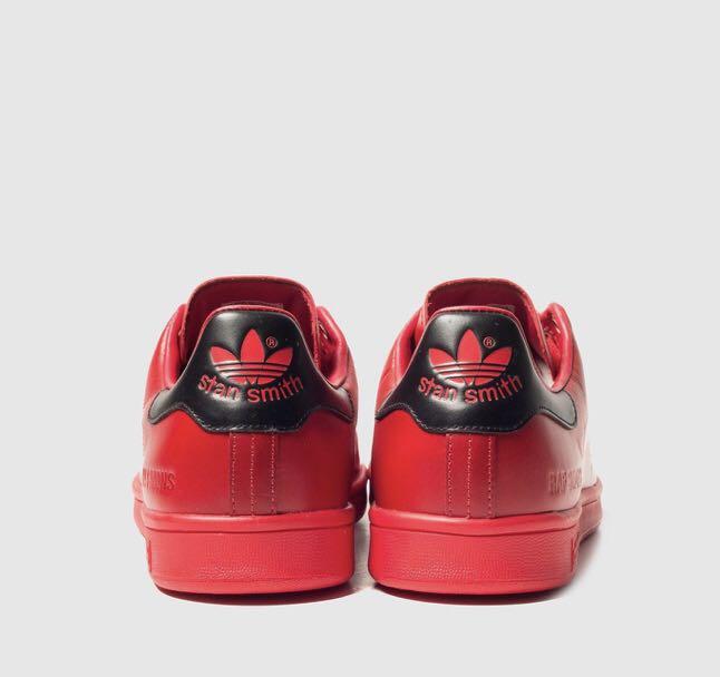 国産品 Stan Simons Raf by Adidas Smith 赤 スニーカー 靴