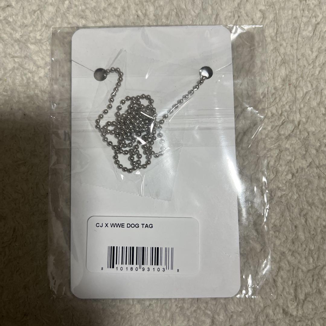 Travis Scott Cactus Jack WWE DOG TAG ネックレス トラヴィス WWE Travis Scott Cactus Jack Wrestlemania 41 Dog Tag - CJ X