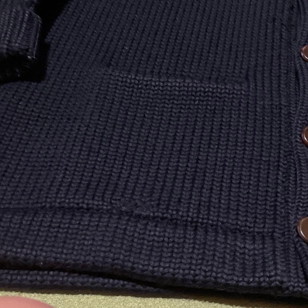 極厚★40s★ヴィンテージレタードカーディガン★ブラック★大きめサイズ★ 極厚★40s★ヴィンテージレタードカーディガン★ブラック★大きめサイズ★