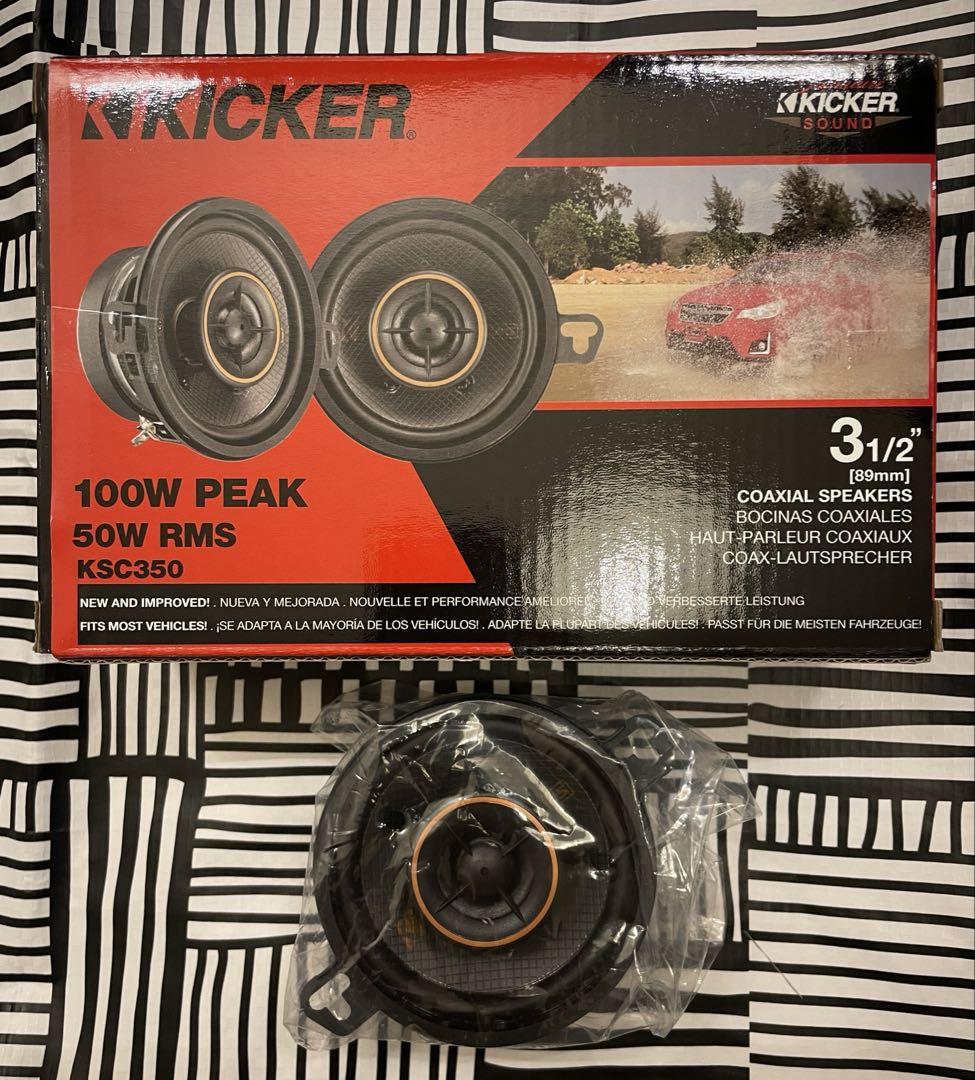 【1個のみ】新品未使用 Kicker KSC350 3.5インチ スピーカー
