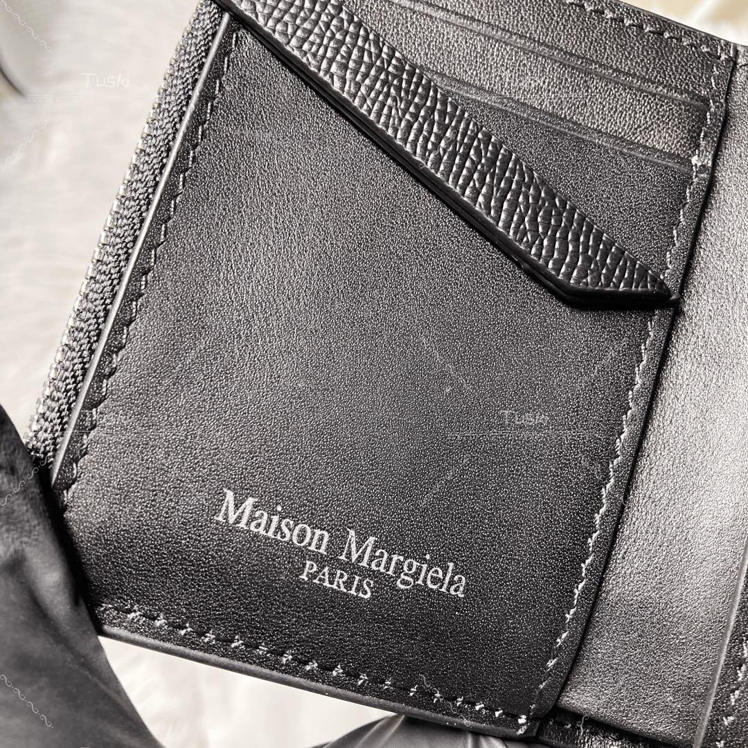 MaisonMargiela メゾンマルジェラ三つ折り財布 ブラック