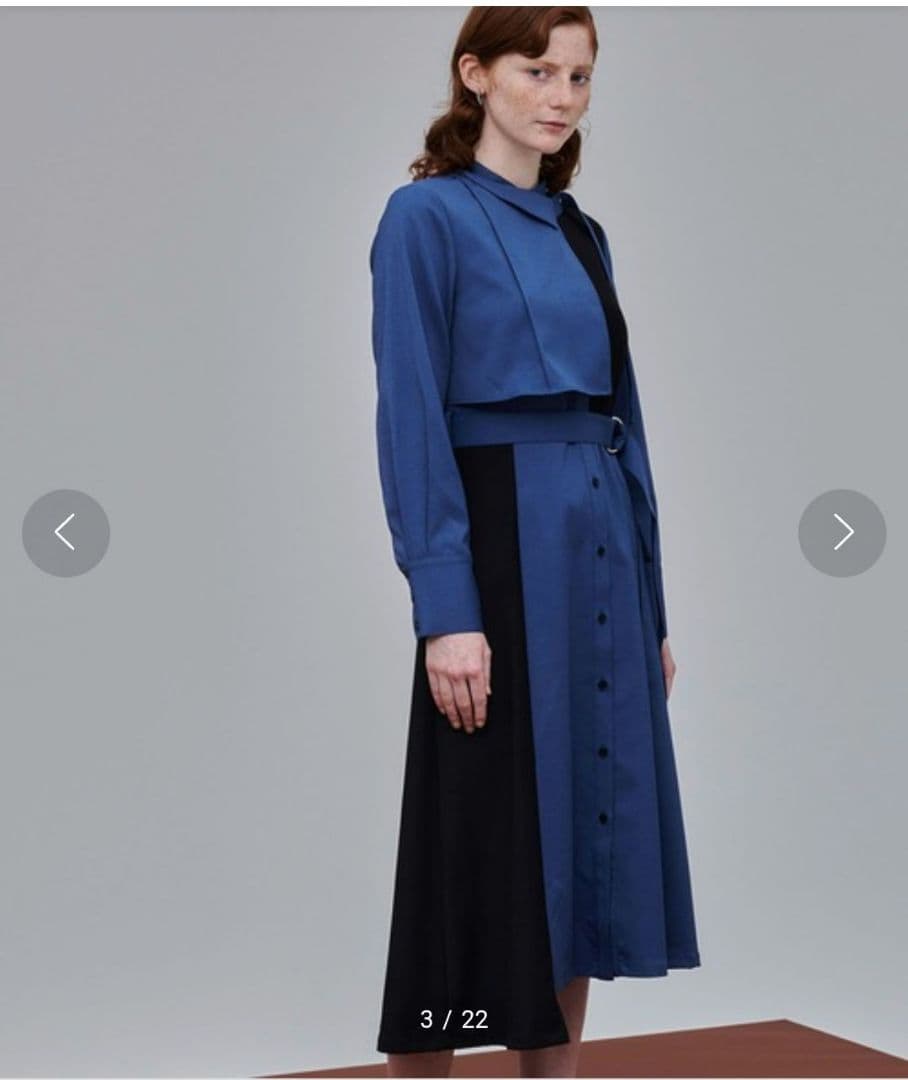 UNITED TOKYO シェルターブロッキングワンピース