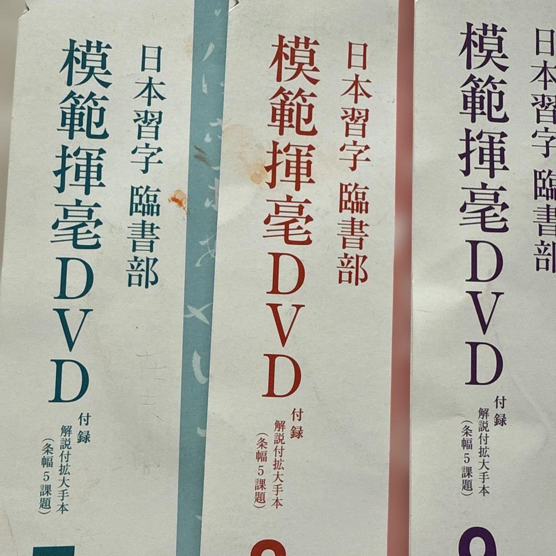 Amazon.co.jp: 日本習字臨書部模範揮毫動画DVD令和5年4? 1年分