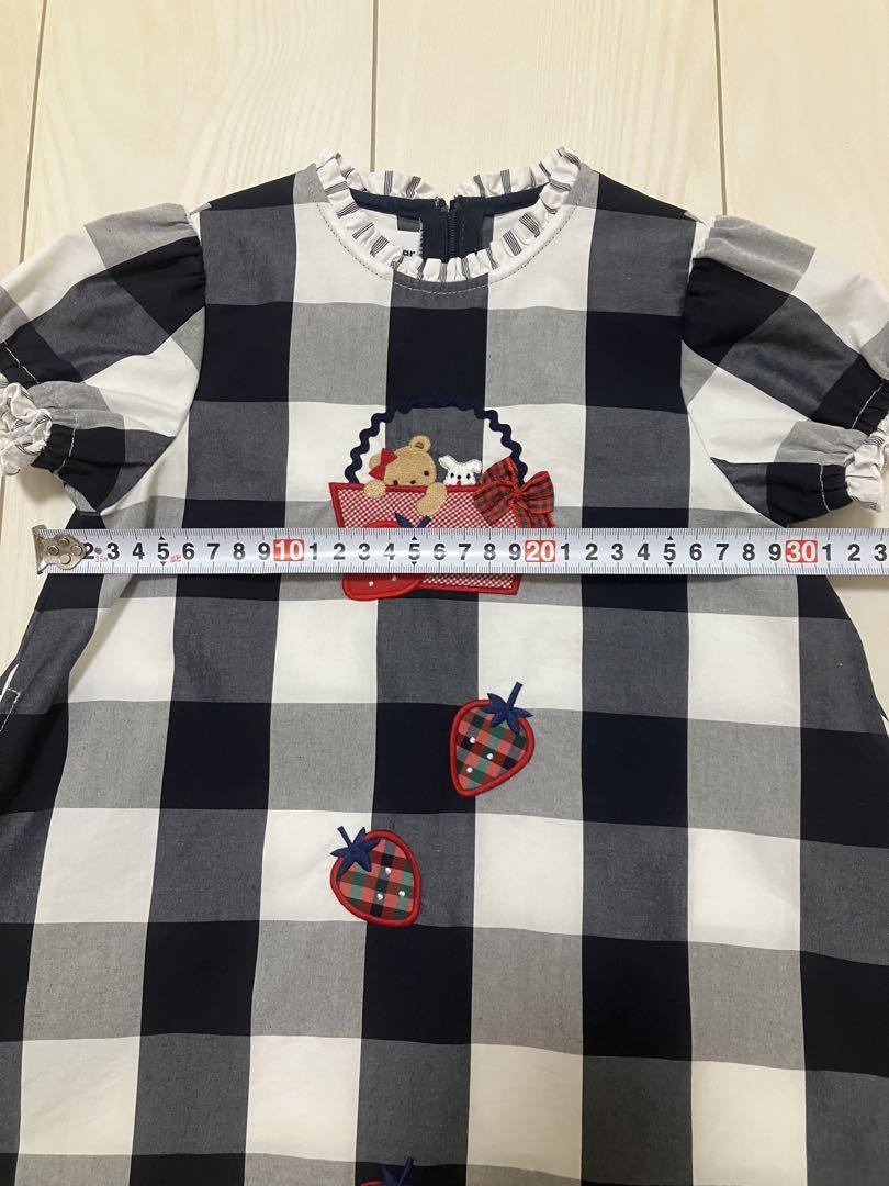 【極美品】ファミリア　ワンピース　90㎝