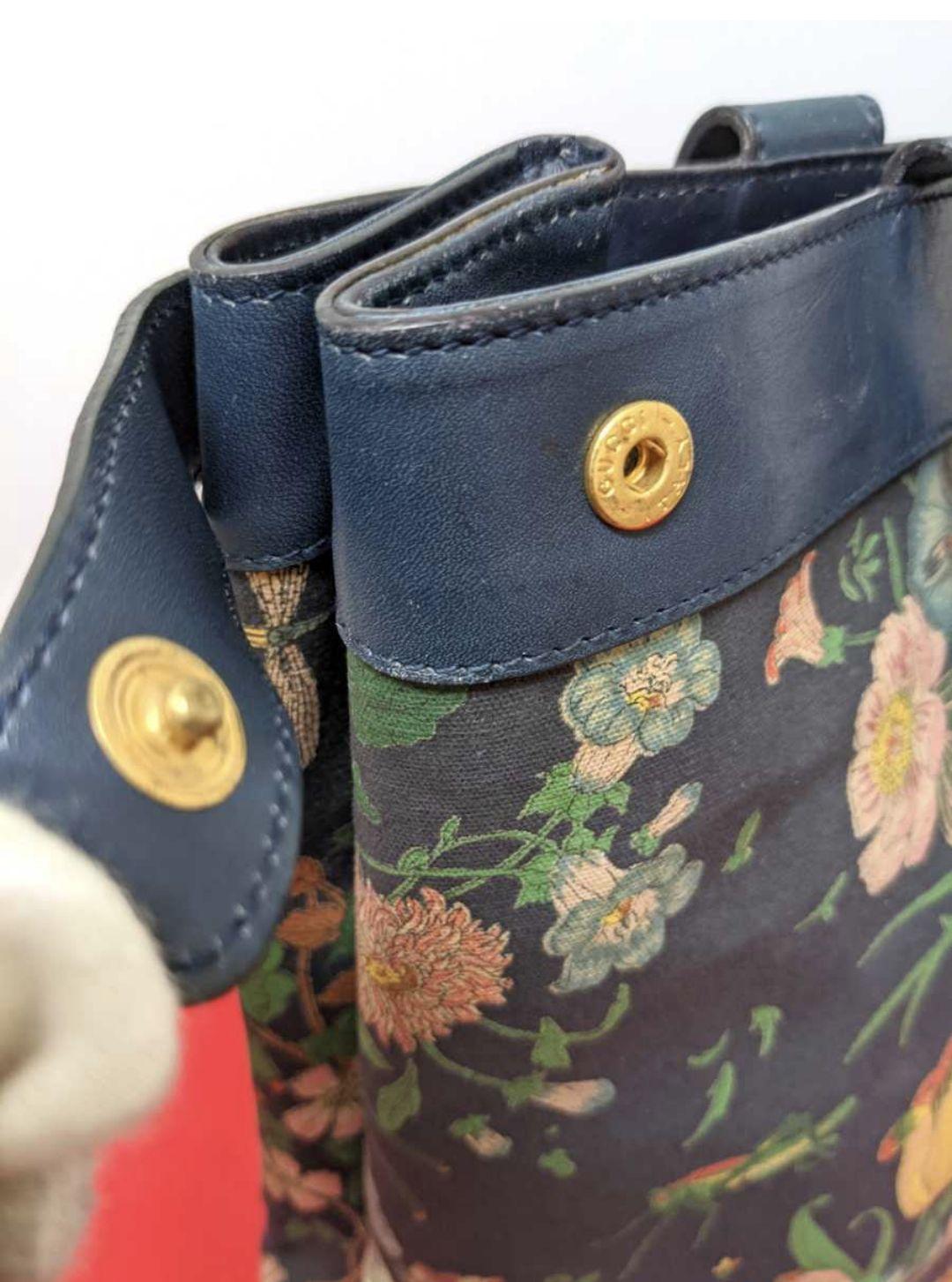 SALE送料無料 良品 ビンテージトートバッグ ハンドバッグ 花柄 7lXRI-m12457339567 レア Gucci フローラ 100%新品限定SALE