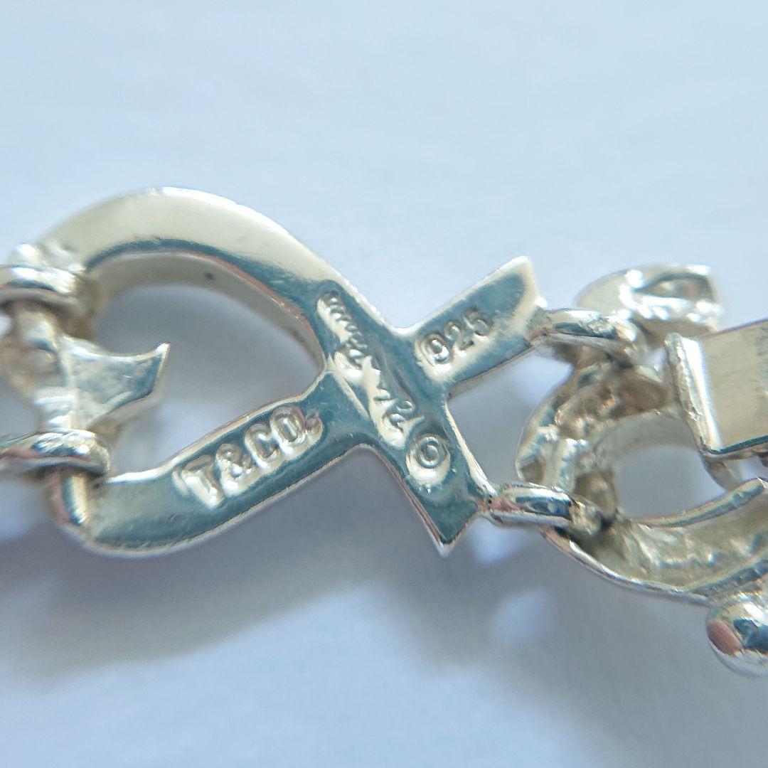 希少 美品 Tiffany & Co. ラビングハート ブレスレット T405