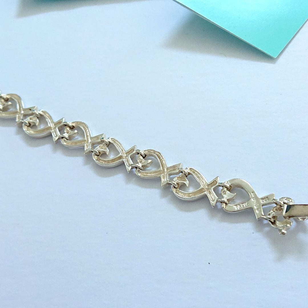 希少 美品 Tiffany & Co. ラビングハート ブレスレット T405