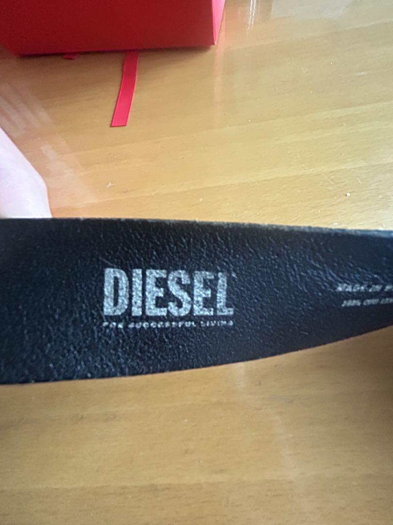 DIESEL 黒ベルト バックル付き