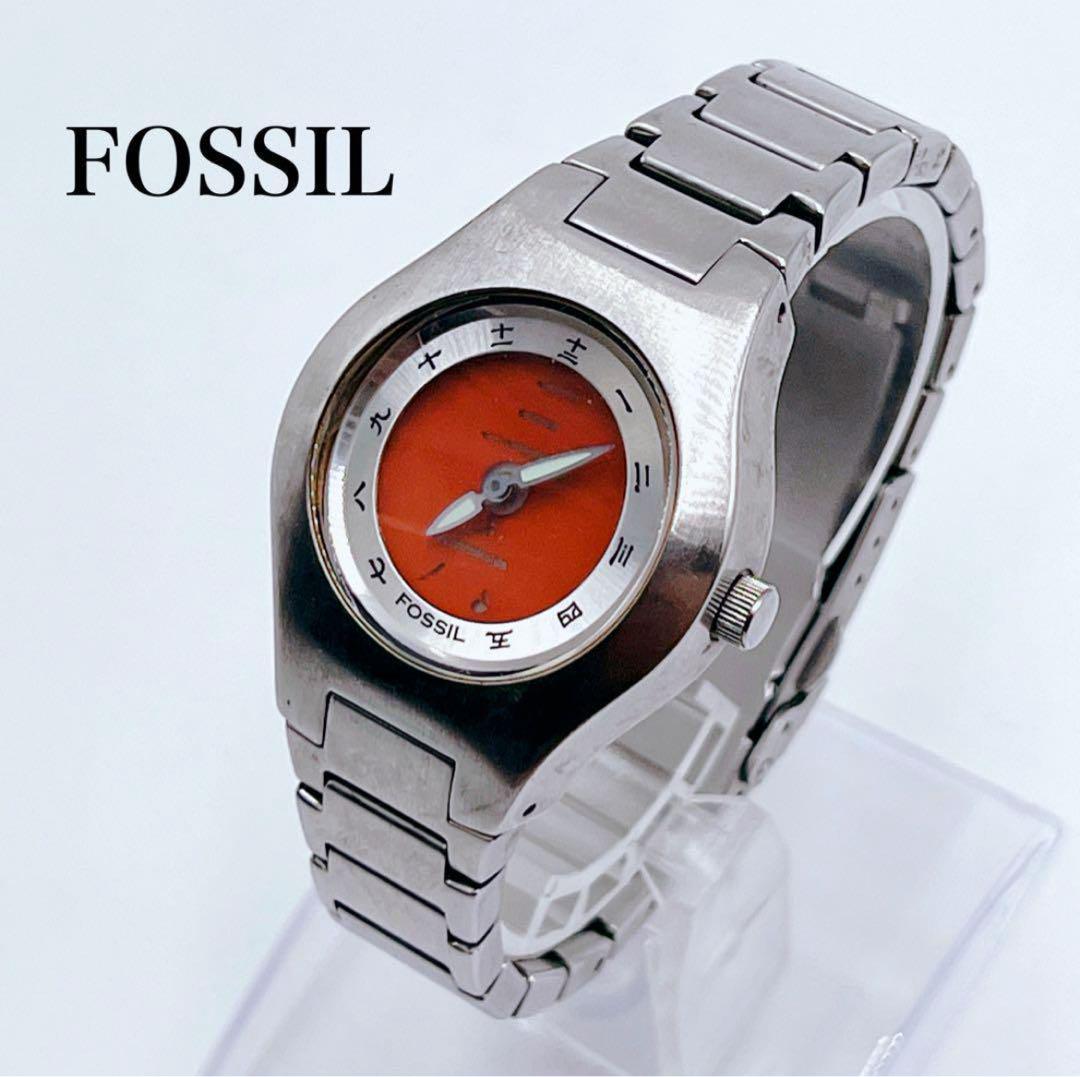 ✨新電池交換済✨ Fossil big tic 赤文字盤 JR-8002 y2k - メルカリ