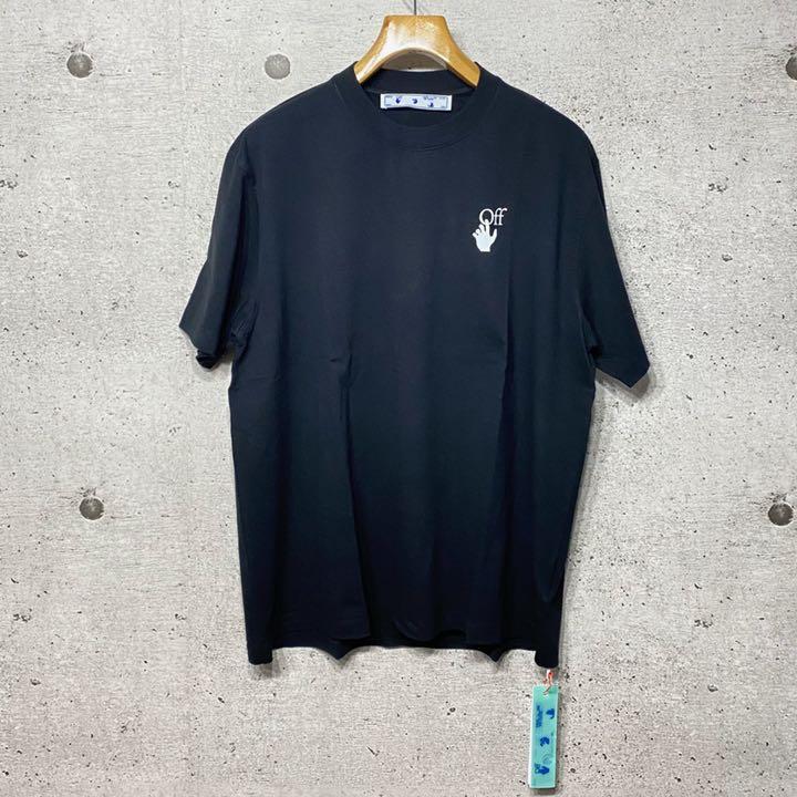 セール豊富な 新品 バックプリント Tシャツ M 9Wuod-m12464166138 off-white オフホワイト アローロゴ 大人気即納
