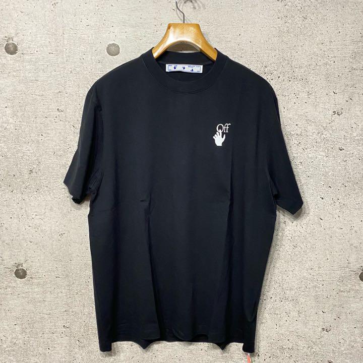 セール豊富な 新品 バックプリント Tシャツ M 9Wuod-m12464166138 off-white オフホワイト アローロゴ 大人気即納