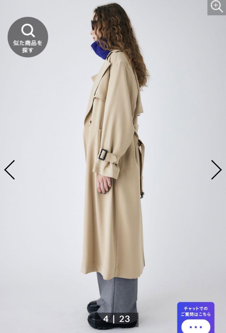 moussy DRAPE TRENCH COAT トレンチコート　　ベージュ　2