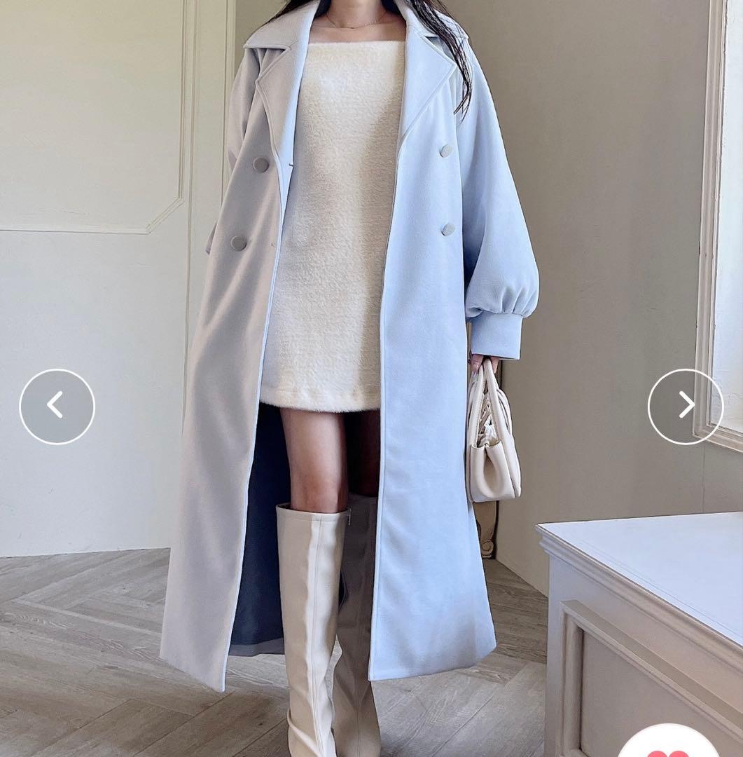 MIIA ボリュームスリーブロングコート 新品 MIIA ボリュームスリーブロングコート 新品