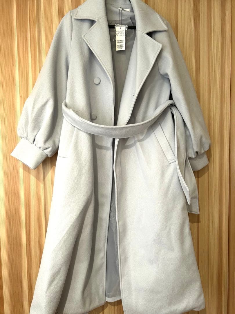 MIIA ボリュームスリーブロングコート 新品 MIIA ボリュームスリーブロングコート 新品