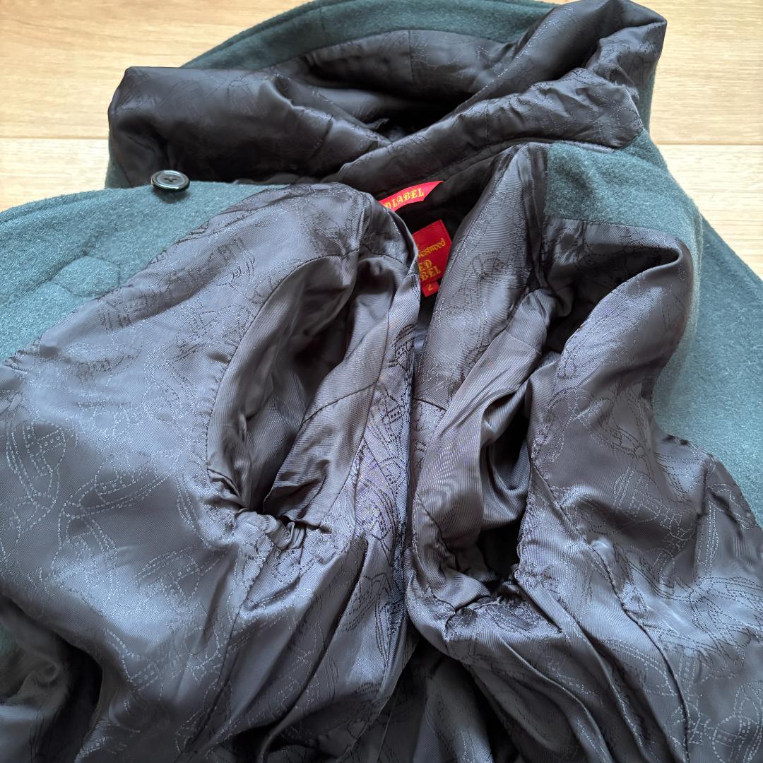 美品・希少✨ヴィヴィアンウエストウッド アシンメトリー ダッフルコート 深緑 美品・希少✨ヴィヴィアンウエストウッド アシンメトリー ダッフルコート 深緑