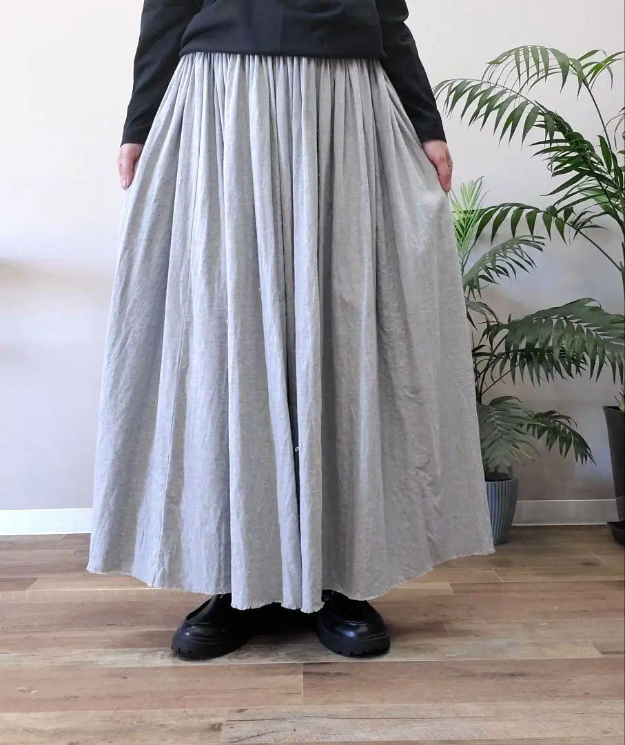 ハンドメイドギャザースカート コットンビエラ ハンドメイドギャザースカート コットンビエラ