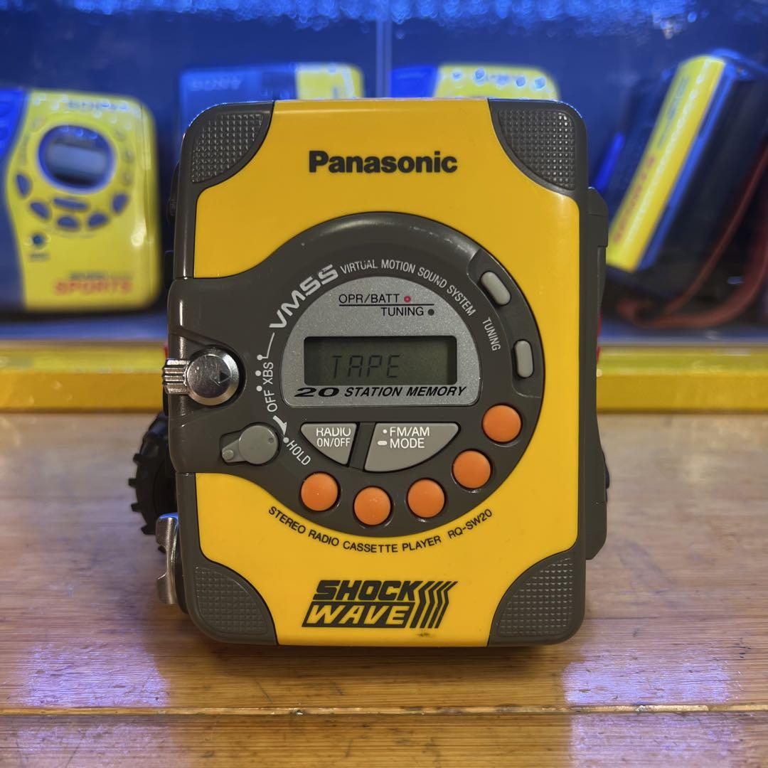 メンテ完動品]パナソニックショックウェーブ カセットプレーヤー
