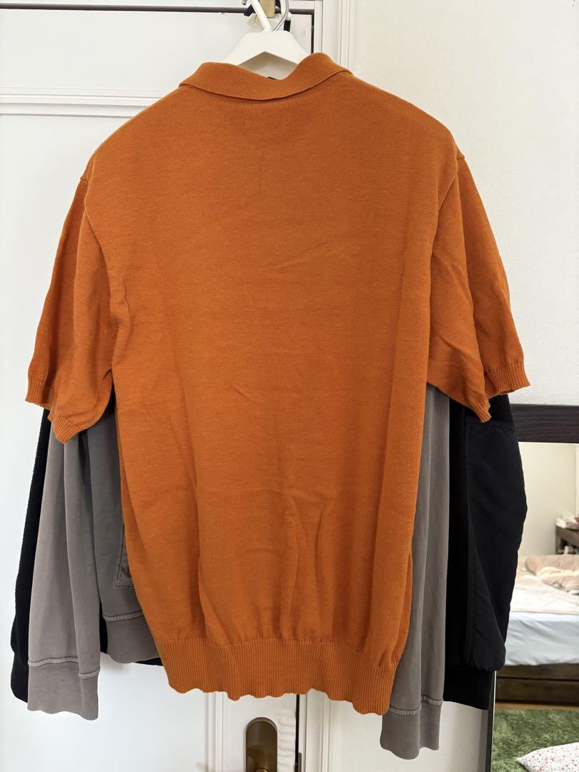 Stussy オレンジ Polo ニットポロシャツ L - メルカリ