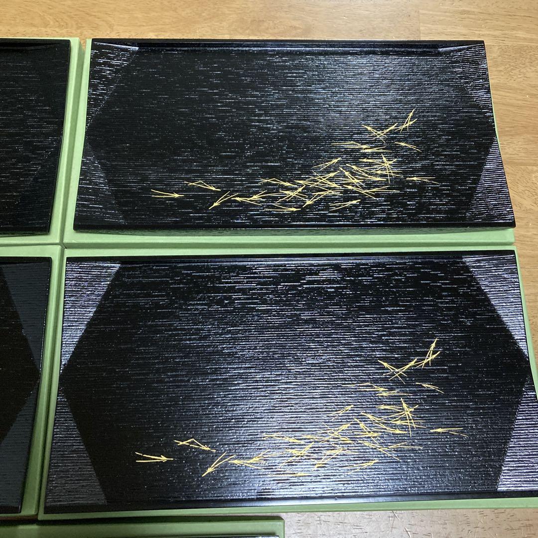【美品】京都　平安象彦　松葉ゲストプレート 5枚　5客　セット