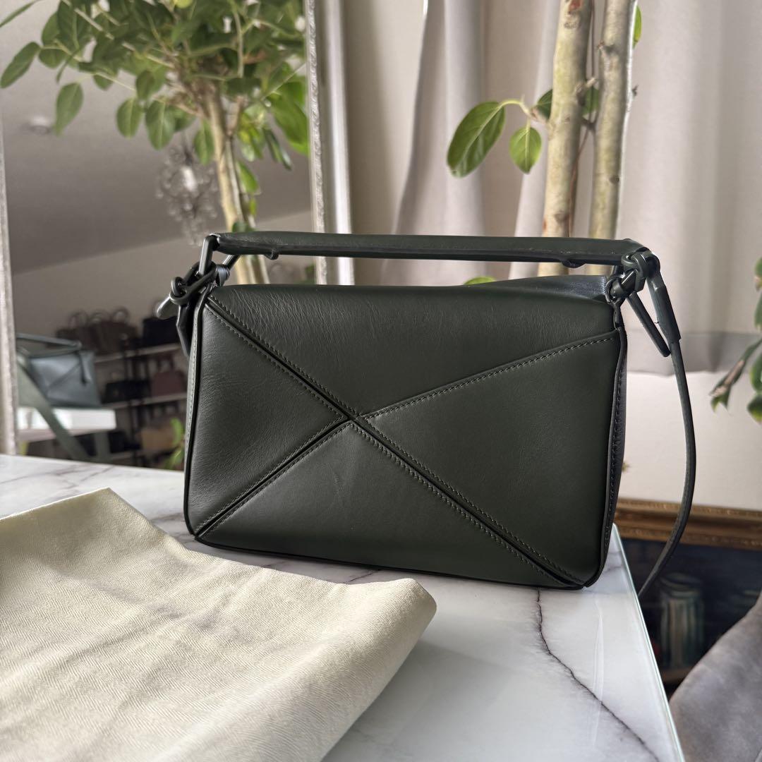 【おまけ付】 スモール パズル ロエベ LOEWE ヴィンテージカーキ メルカリ - 2WAY バッグ