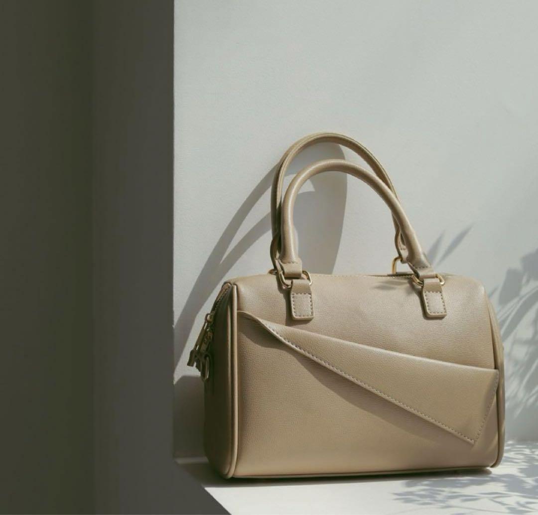 philme 【 mekuri 】boston bag Greige