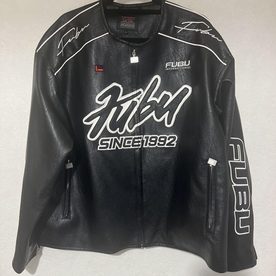 美品！FUBU レザージャケット Lサイズ 黒