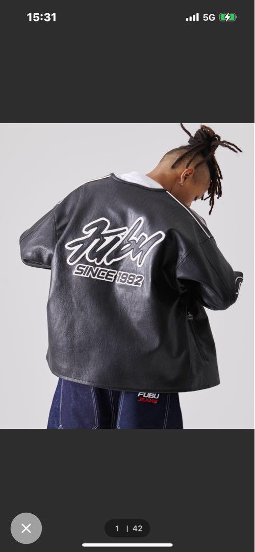 美品！FUBU レザージャケット Lサイズ 黒