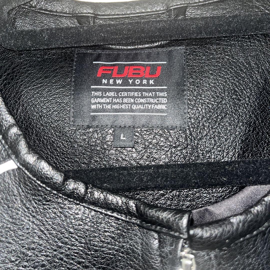 美品！FUBU レザージャケット Lサイズ 黒