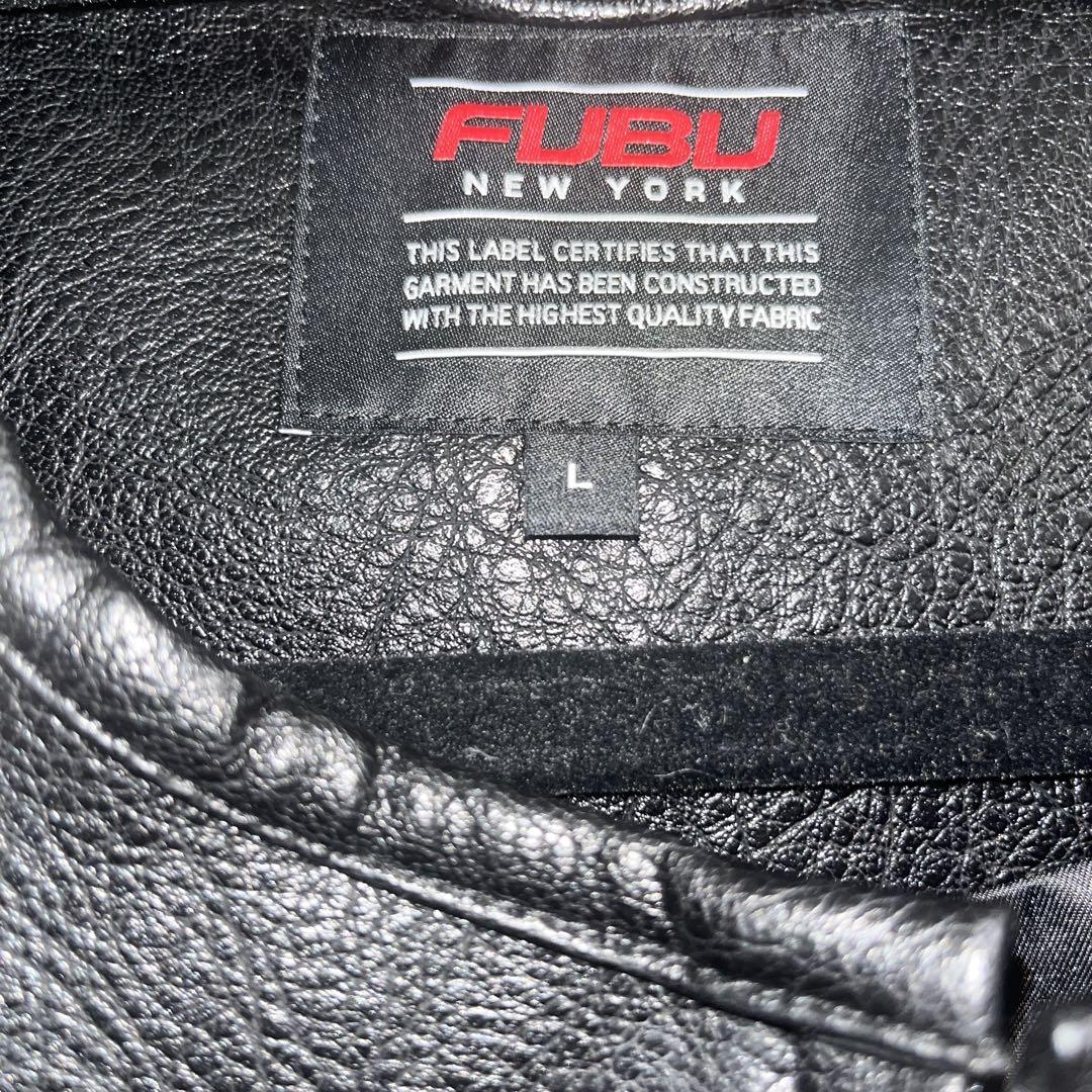 美品！FUBU レザージャケット Lサイズ 黒