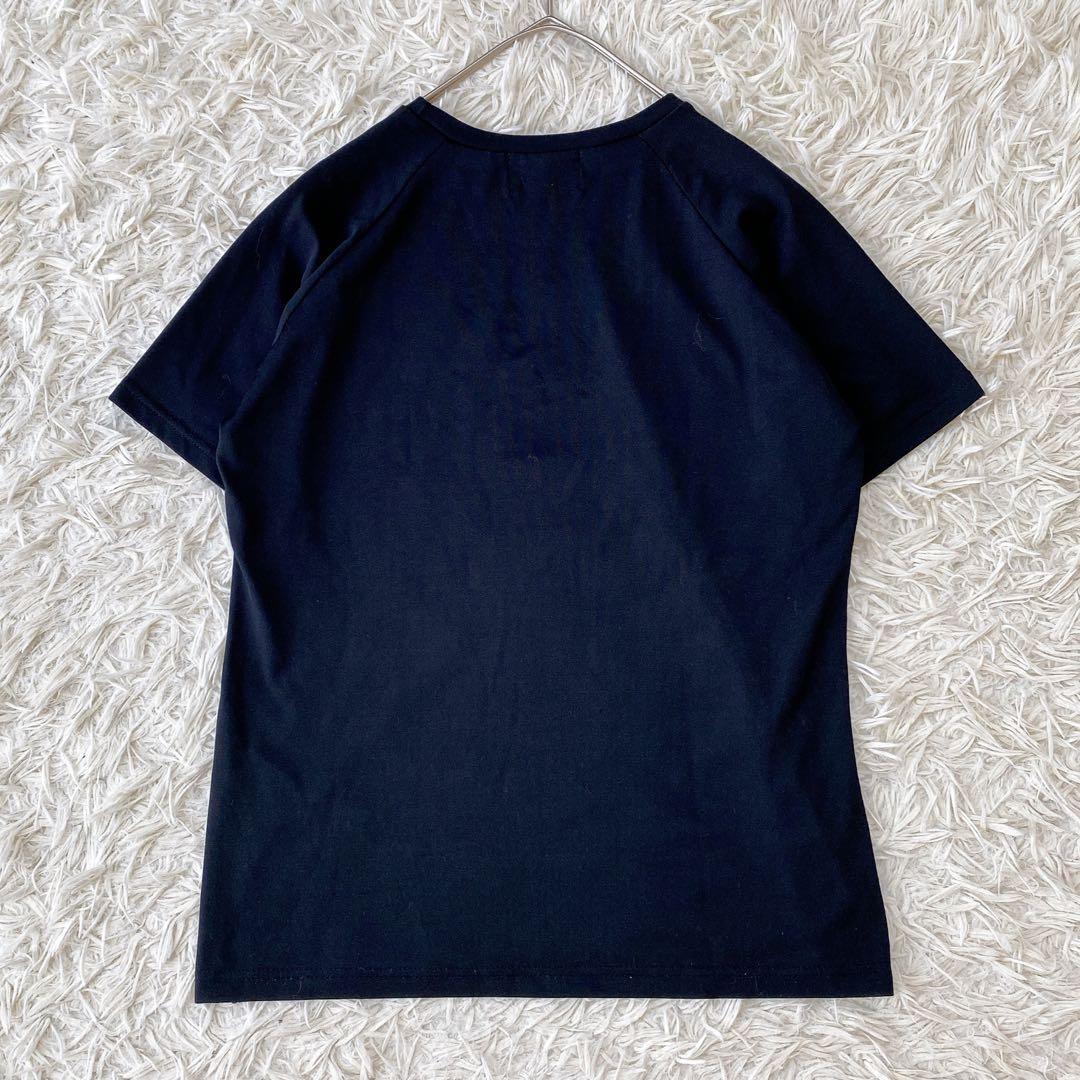 フェンディ ジーンズ 格子柄 ロゴプリント Tシャツ ブラック系