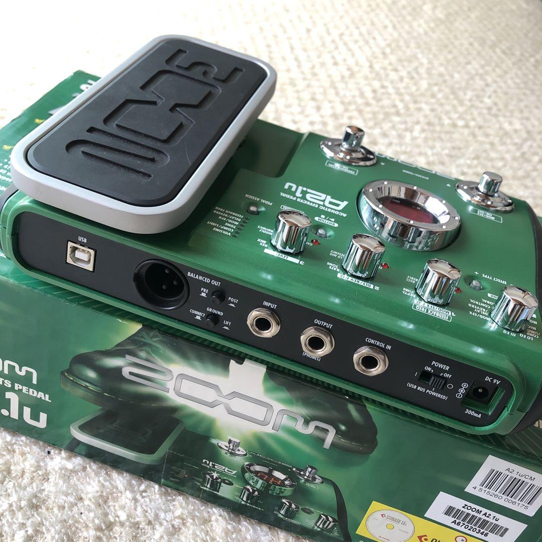 ZOOM A2.1u　アコースティックギター用マルチエフェクター Amazon | ZOOM アコースティックエフェクツペダル A2.1u