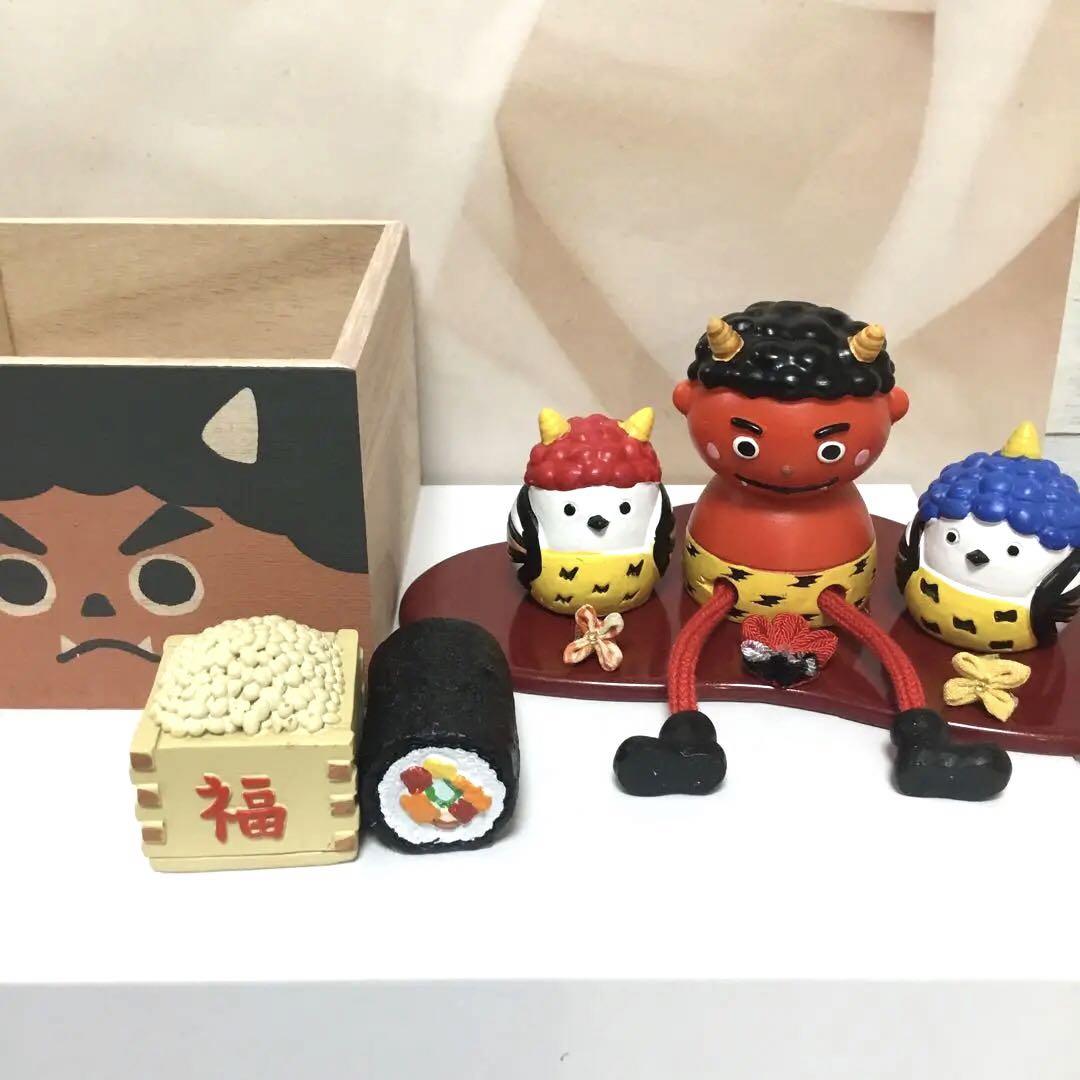 パンダつまみ細工のシマエナガの節分セットと獅子舞セット ラストつまみ細工のキャンドゥシマエナガの節分セット - メルカリ