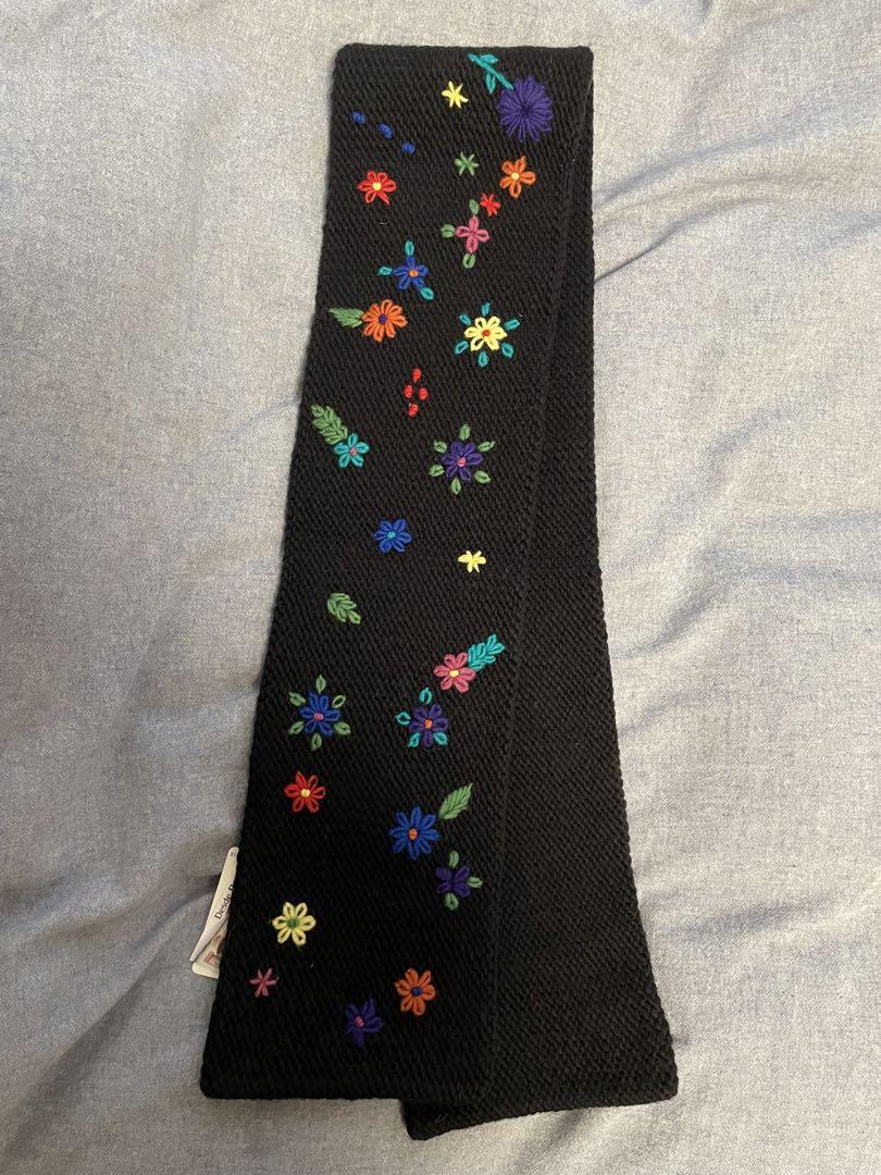 BEAMS BOY 花柄刺繍マフラー
