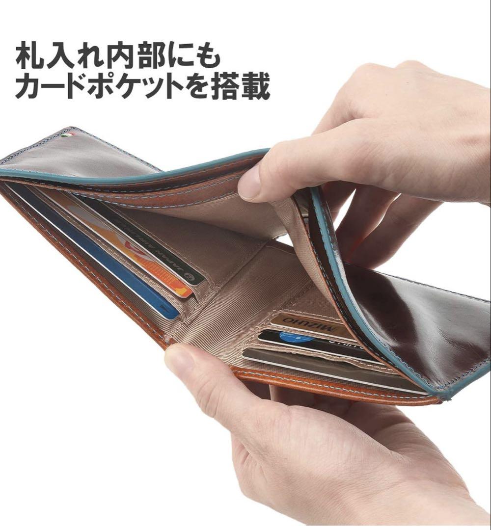 GORBE ゴルベ 二つ折り財布 イタリアンレザー 本革 レッド