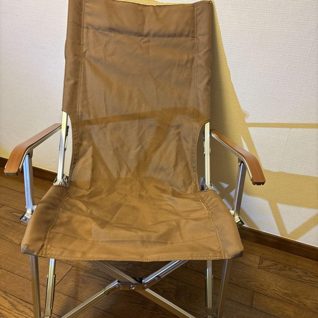 ogawa 折りたたみハイバックチェア ブラウン‼️ 単品出品ですが2脚あります