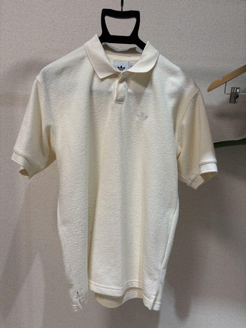 adidas 白色 ポロシャツ Lサイズ