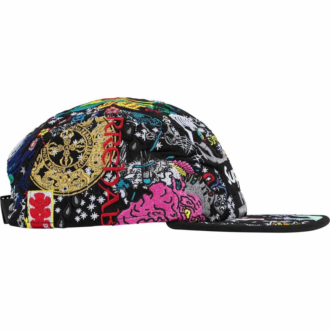 帽子 Supreme AOI Embroidered Camp Cap Black