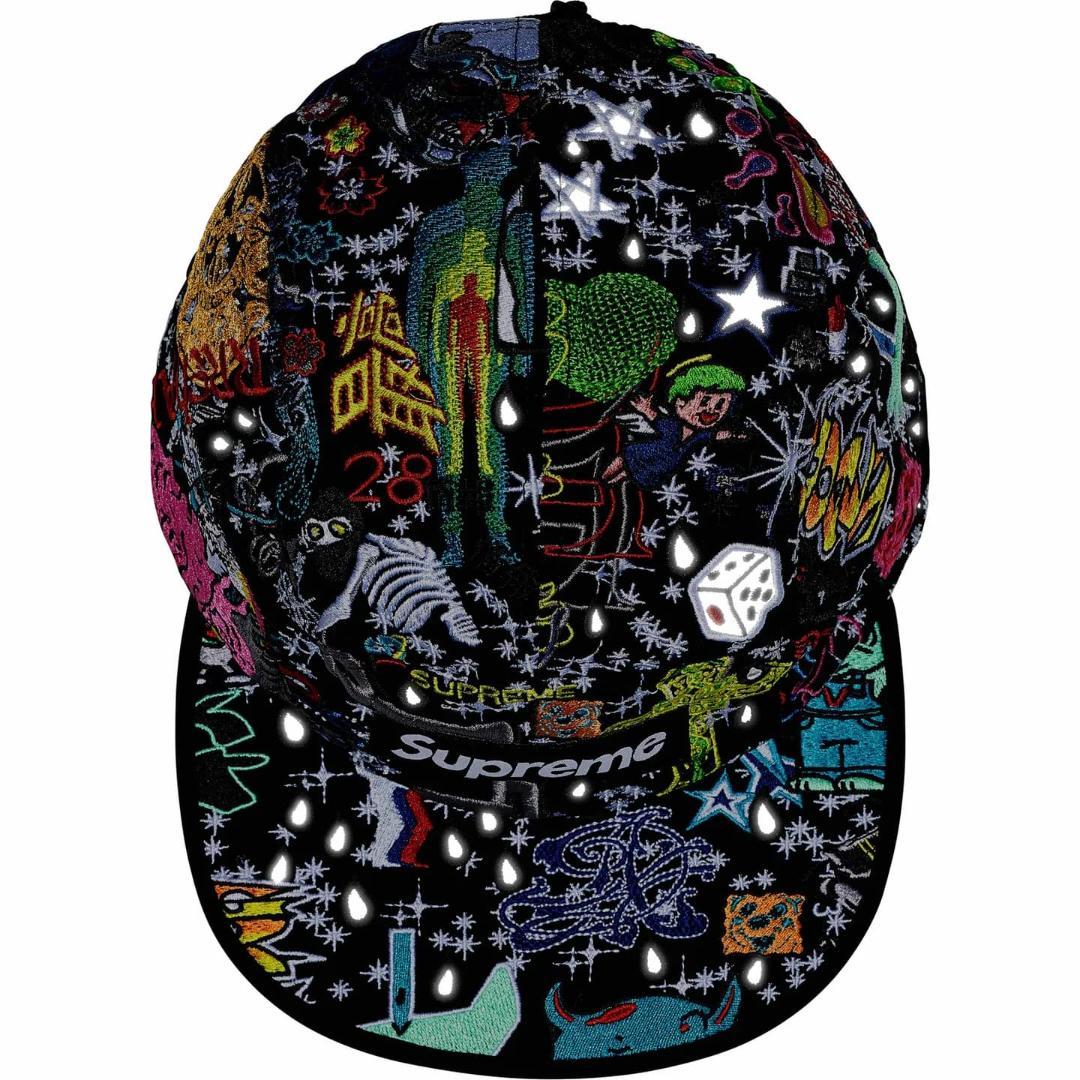 帽子 Supreme AOI Embroidered Camp Cap Black